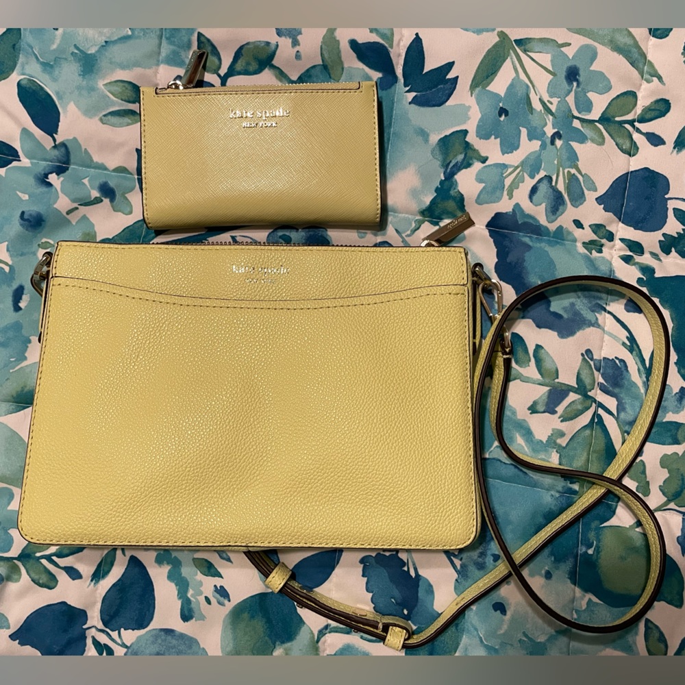 Kate spade yellow crossbody excellent condition